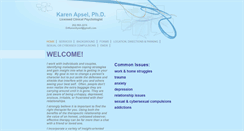 Desktop Screenshot of karenapsel.com